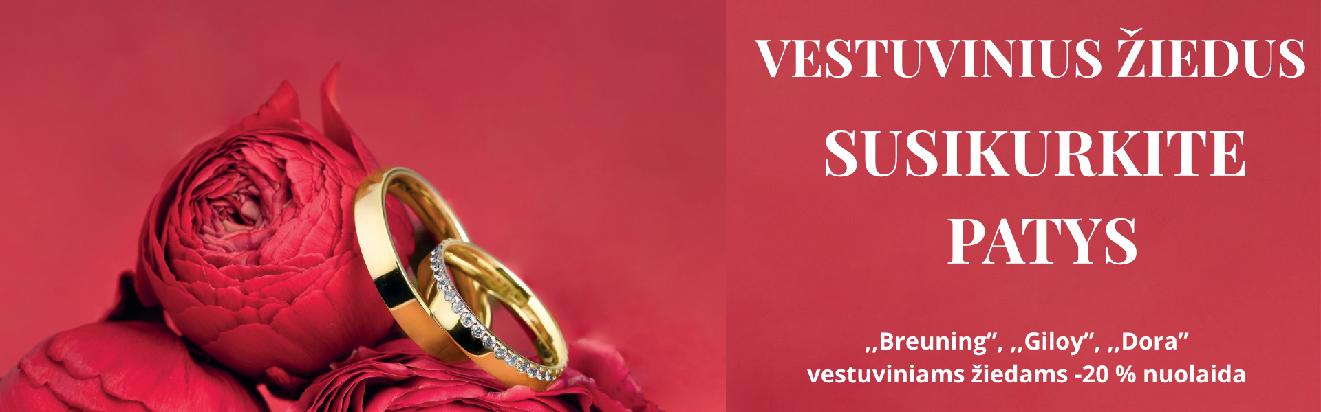 SUSIKURKITE VESTUVINIUS ŽIEDUS PATYS